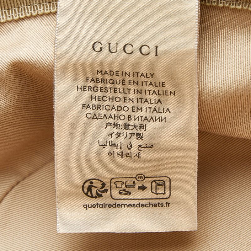 Gucci GG Canvas Fedora Hat Bucket Hat XL 60 cm Beige Brown