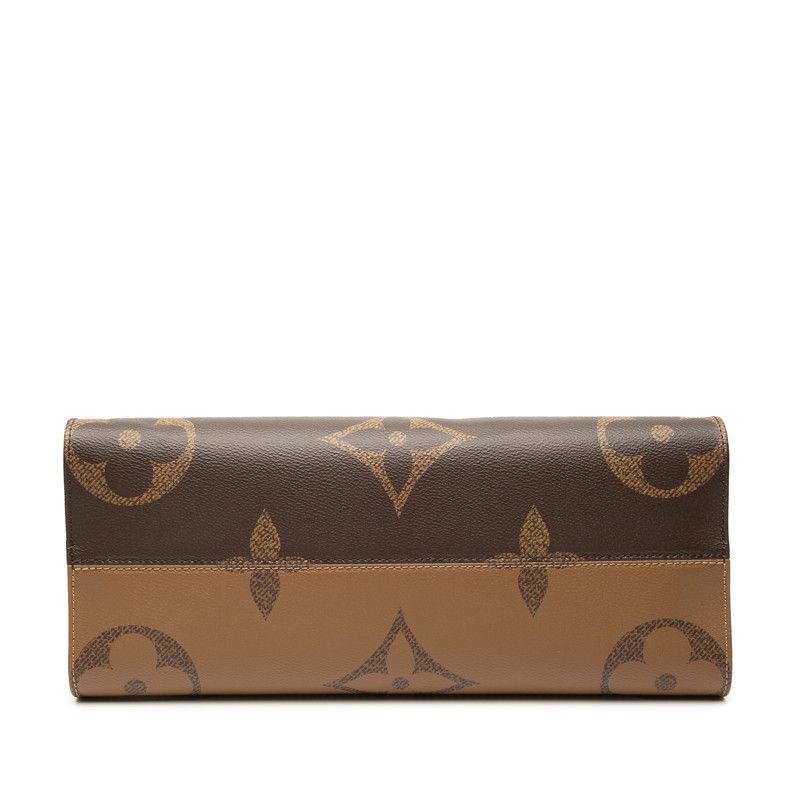 Louis Vuitton Monogram Giant Reverse on the Go MM 2-Way Shoulder Bag Brown