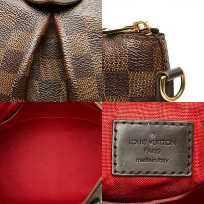 Louis Vuitton Damier Sienna MM 2-Way Shoulder Bag Brown Leather