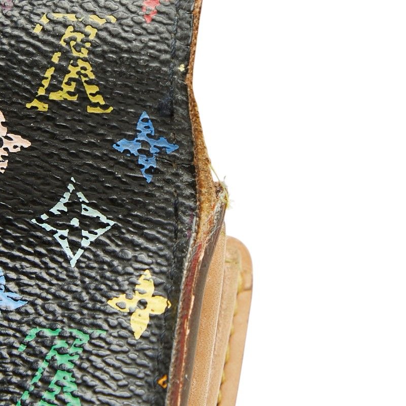 Louis Vuitton Monogram Multicolor Portefeuille Sarah Wallet Noir Black Leather