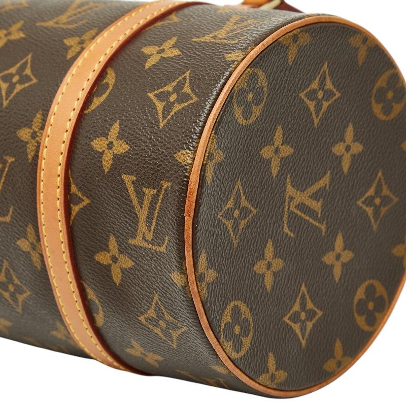 Louis Vuitton Monogram Papillon 26 Handbag Brown Leather