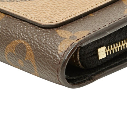 Louis Vuitton Monogram Giant Reverse Portefeuille Juliette Bifold Wallet Brown
