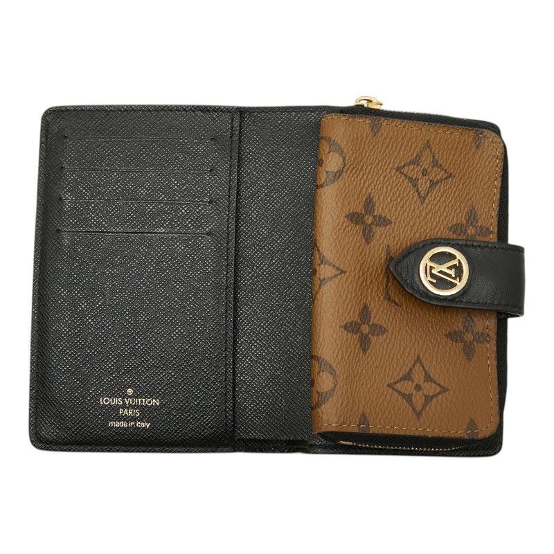 Louis Vuitton Monogram Giant Reverse Portefeuille Juliette Bifold Wallet Brown