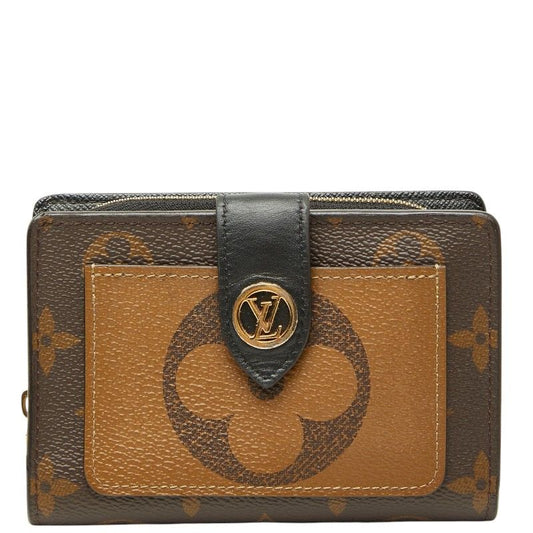 Louis Vuitton Monogram Giant Reverse Portefeuille Juliette Bifold Wallet Brown
