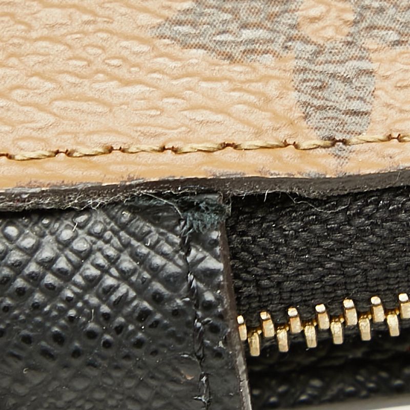 Louis Vuitton Monogram Giant Reverse Portefeuille Juliette Bifold Wallet Brown