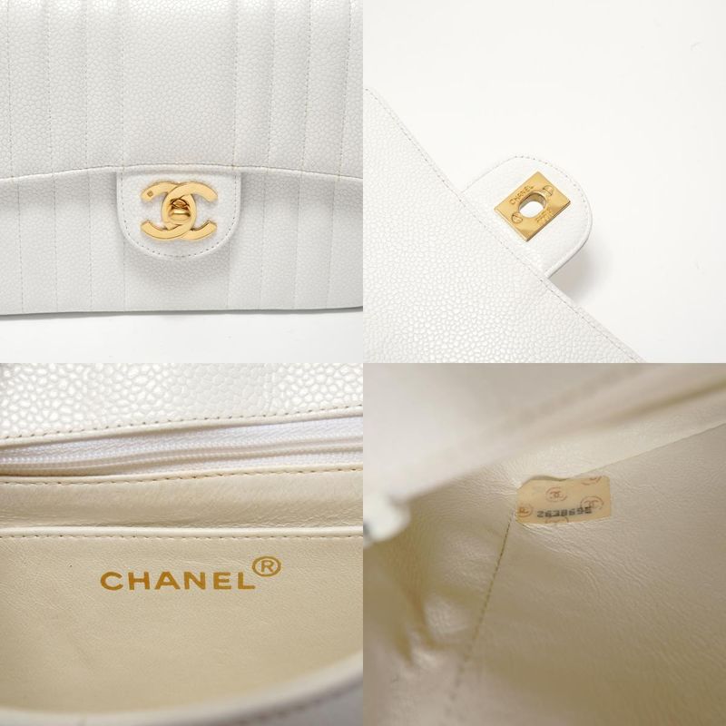 Chanel Shoulder Bag Caviar Leather Mademoiselle