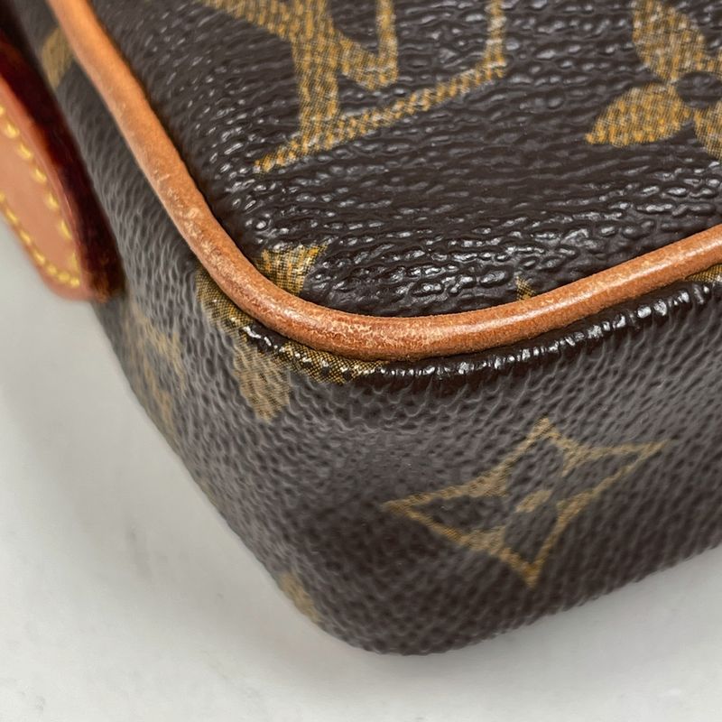 Louis Vuitton Mini Danube Crossbody Shoulder Bag Monogram Brown