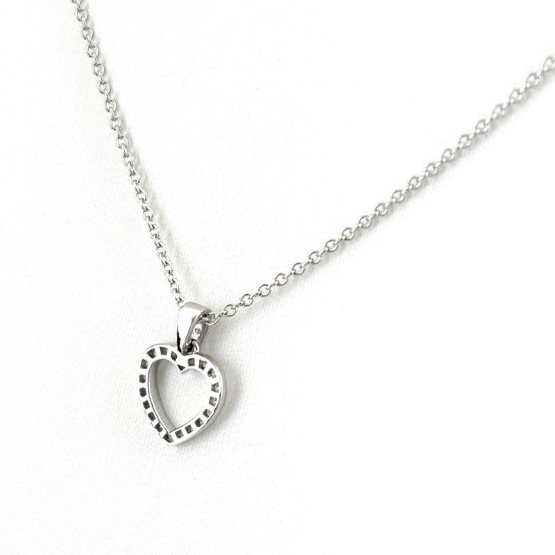 Tiffany & Co Metro Heart Necklace Platinum Mere Diamond
