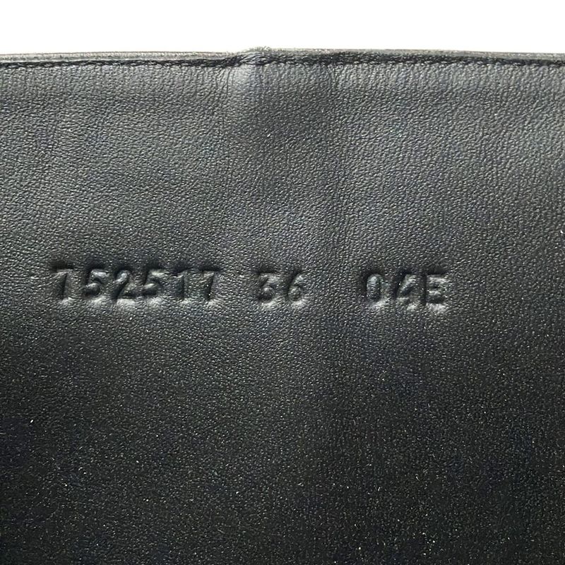 Gucci Long Boots 36 Black Logo Leather