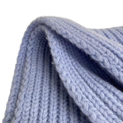 Gucci Scarf Light Blue Double Wool Cashmere