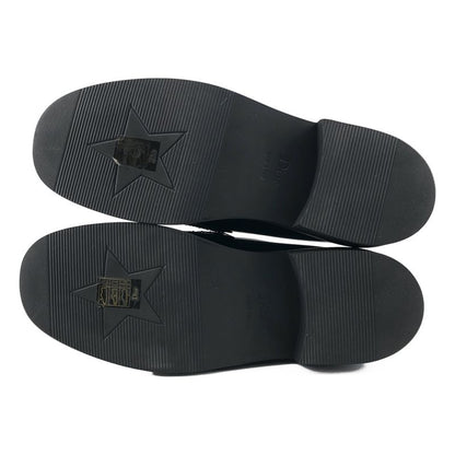 Dior Boy Leather Logo Loafers Shoes 38 Black