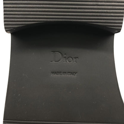 Dior Boy Leather Logo Loafers Shoes 38 Black