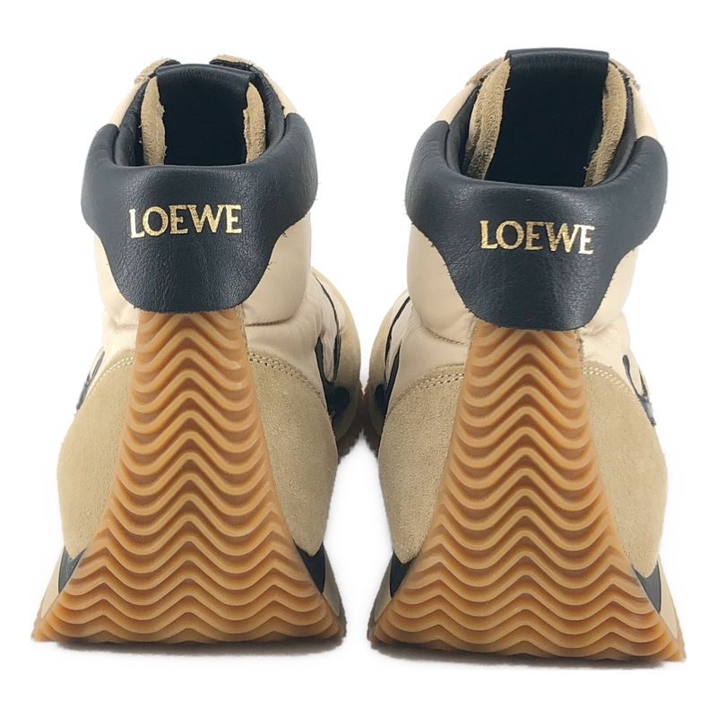 Loewe Flow Runner High Cut Sneakers 38 Beige Black