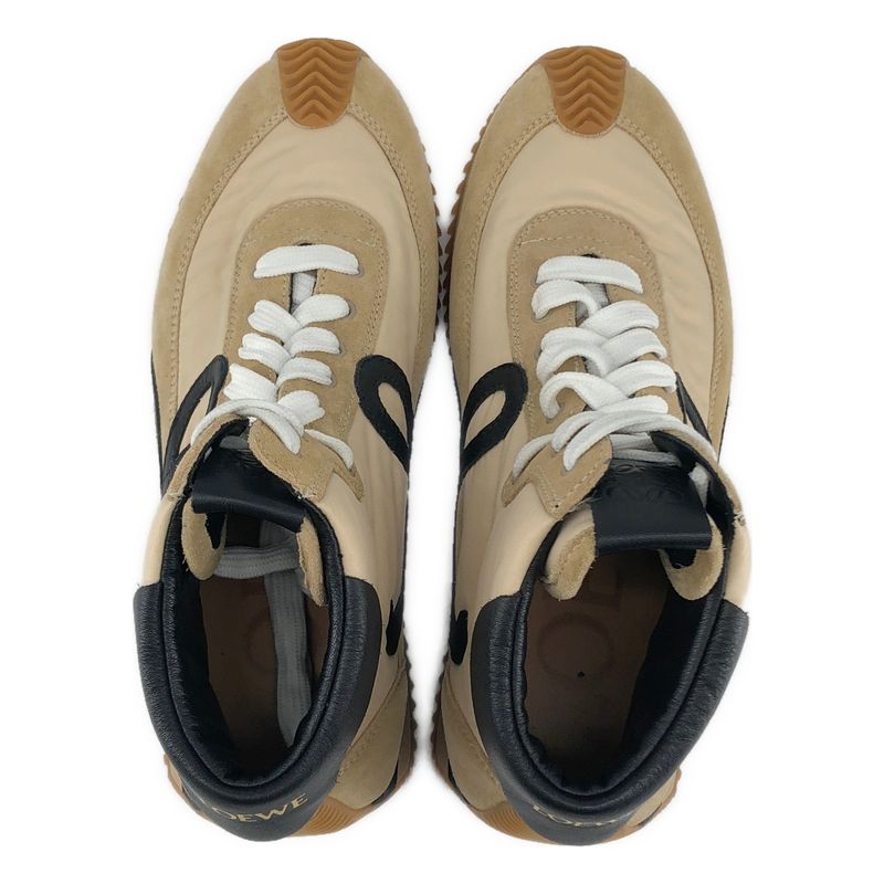 Loewe Flow Runner High Cut Sneakers 38 Beige Black