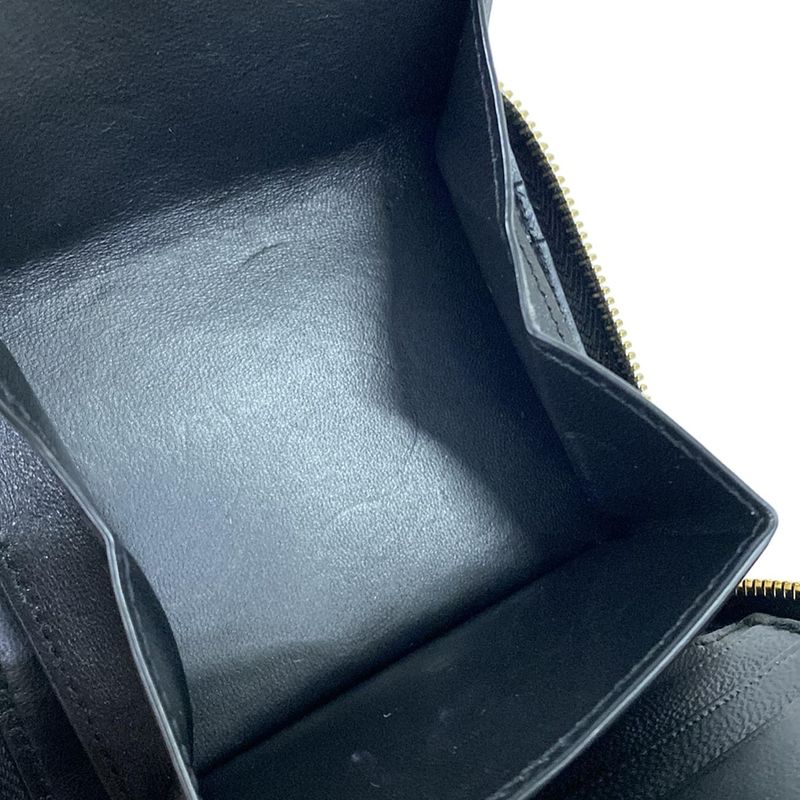 Saint Laurent Paris Bifold Wallet Black Zip Around Leather