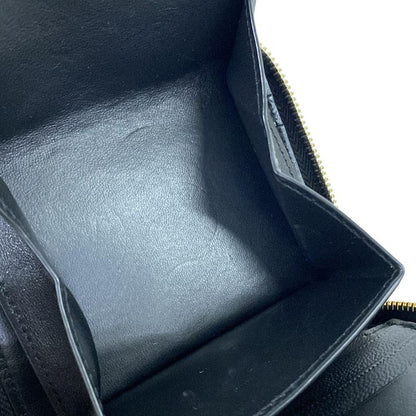 Saint Laurent Paris Bifold Wallet Black Zip Around Leather