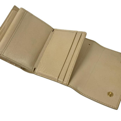 Celine Trifold Wallet Small Ivory Leather