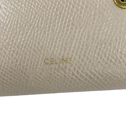 Celine Trifold Wallet Small Ivory Leather