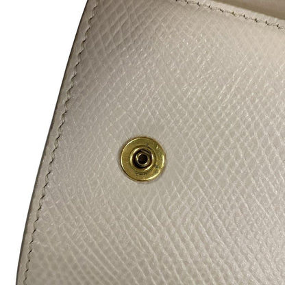 Celine Trifold Wallet Small Ivory Leather