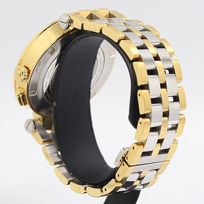 Versace Matelasse Dual Time Quartz Sumoseco Black Dial Watch Kzk