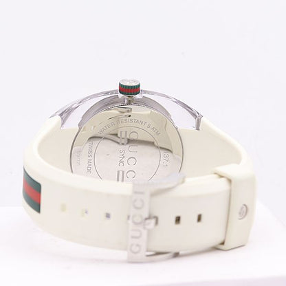 Gucci Sync 137.1 Quartz Date Silver Dial Watch Kri