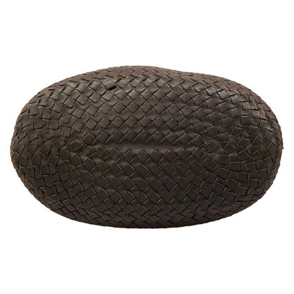 Bottega Veneta Handbag Intrecciato Dark Brown Leather