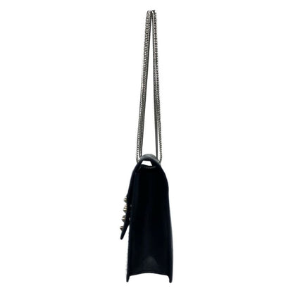 Saint Laurent Paris Shoulder Bag Betty Black Chain Studs Leather