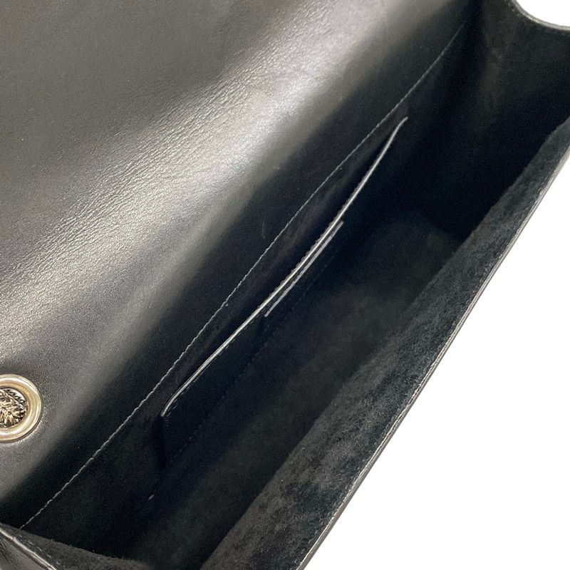 Saint Laurent Paris Shoulder Bag Betty Black Chain Studs Leather