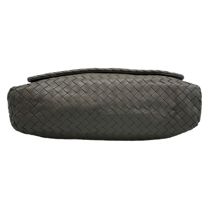 Bottega Veneta Shoulder Bag Intrecciato Grey Leather