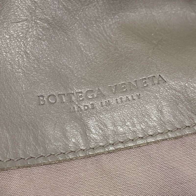 Bottega Veneta Shoulder Bag Intrecciato Grey Leather