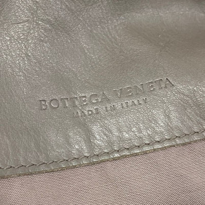 Bottega Veneta Shoulder Bag Intrecciato Grey Leather