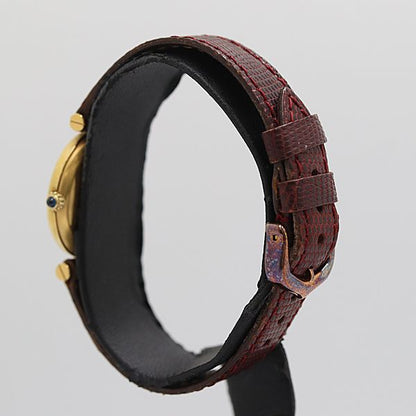 Cartier Must Vendome 23 Quartz Wine Red Dial Watch