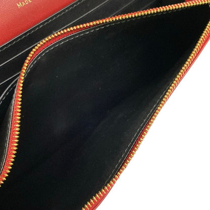 Cartier Bifold Wallet Garland de Red Chain Leather