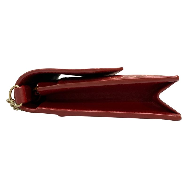 Cartier Bifold Wallet Garland de Red Chain Leather