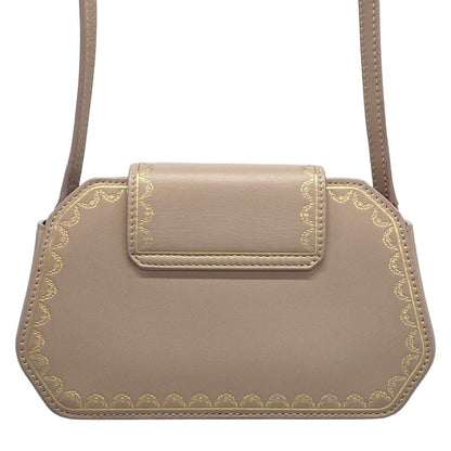 Cartier Shoulder Bag Garland de Nano Pink Beige Strap Removable Leather