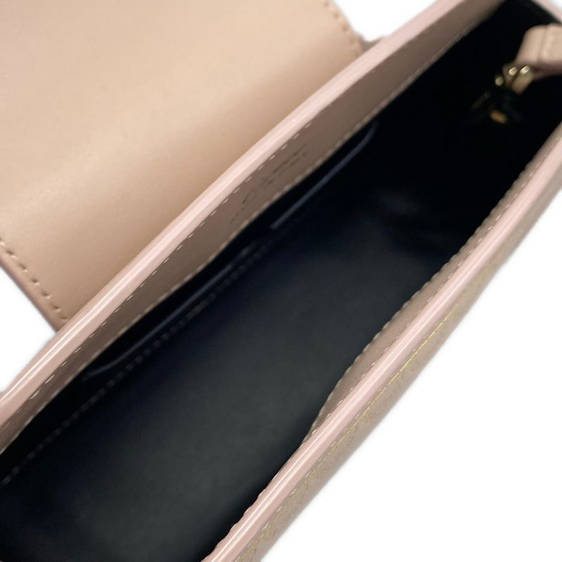 Cartier Shoulder Bag Garland de Nano Pink Beige Strap Removable Leather