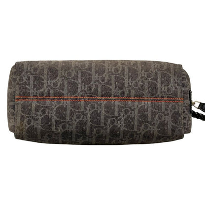 Dior Shoulder Bag Flight Trotter Dark Gray Light Black Leather