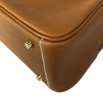 Hermes Shoulder Bag Lindy Mini Fauve Gold