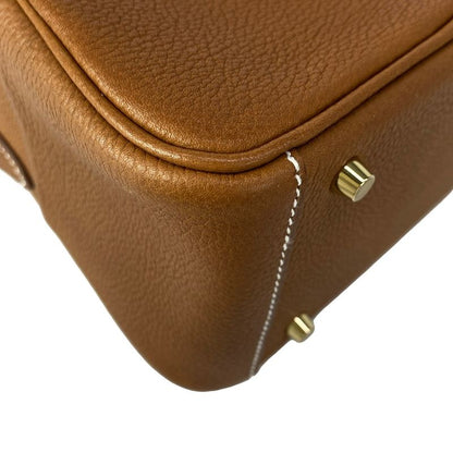Hermes Shoulder Bag Lindy Mini Fauve Gold