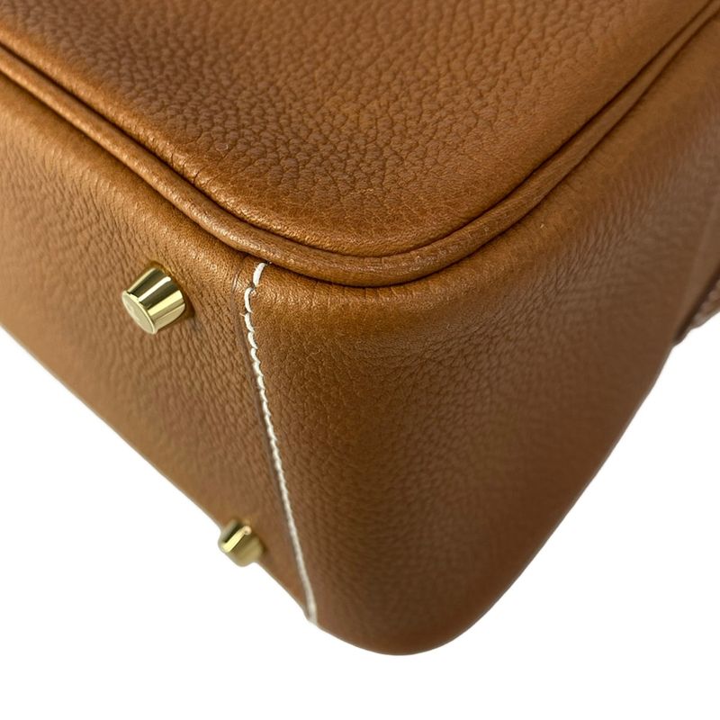 Hermes Shoulder Bag Lindy Mini Fauve Gold