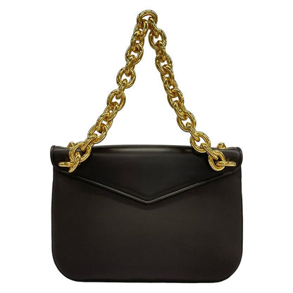 Bottega Veneta Handbag Mount Dark Brown Chain Handle Leather