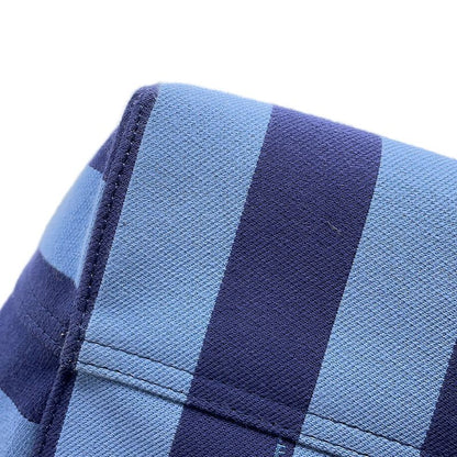 Fendi Tote Logo Stripe Canvas Leather