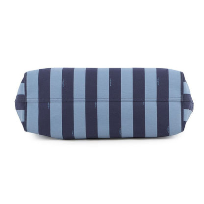 Fendi Tote Logo Stripe Canvas Leather