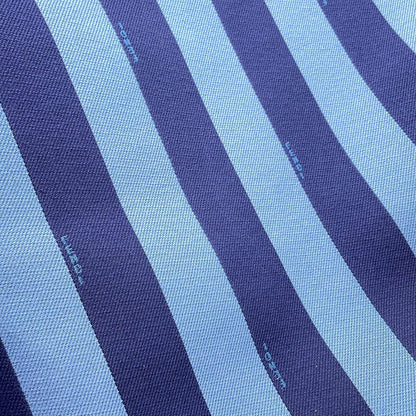 Fendi Tote Logo Stripe Canvas Leather