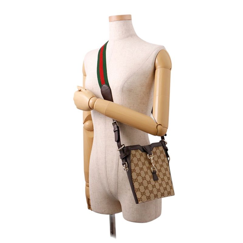 Gucci Shoulder Bag Mini GG Canvas Leather