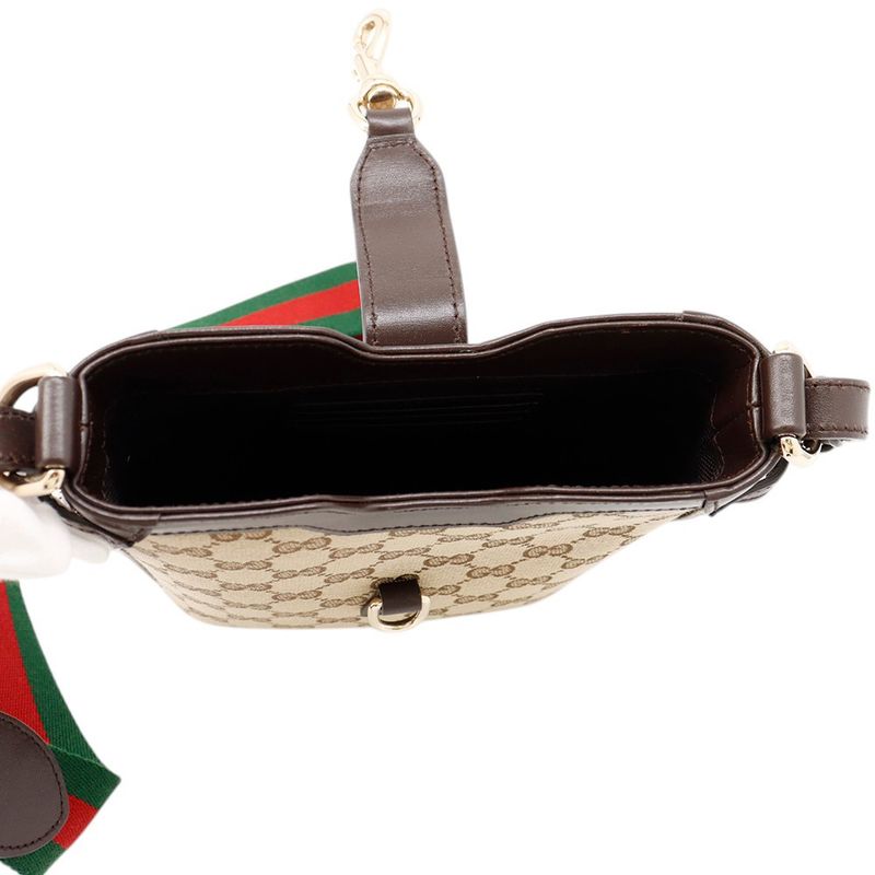 Gucci Shoulder Bag Mini GG Canvas Leather