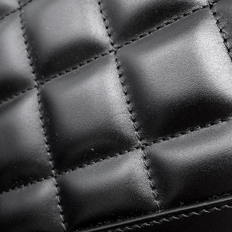 Gucci Shoulder Bag Deco Mini Chain Bag Leather Black