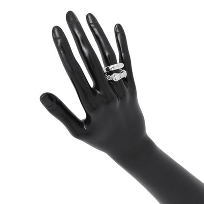 Hermes Ring Book le Series Inflexible Silver 55
