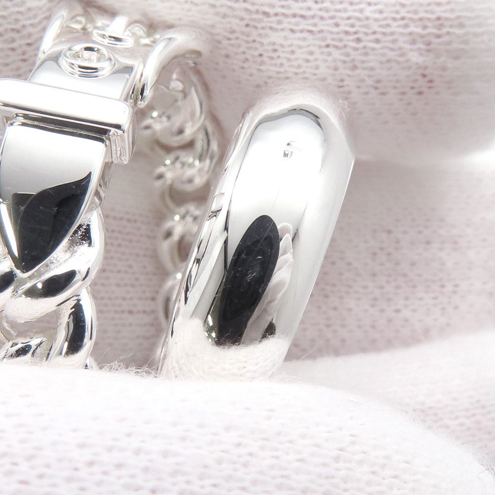 Hermes Ring Book le Series Inflexible Silver 55