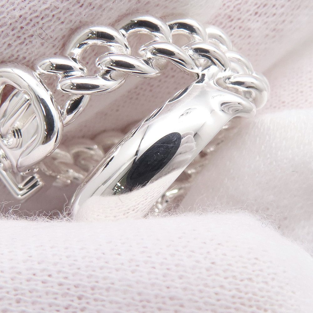 Hermes Ring Book le Series Inflexible Silver 55